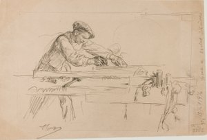 De schaaf door Louis Pierre Henriquel Dupont