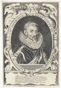 Portret van Johann Tserclaes, Graaf van Tilly door Louis Spirinx