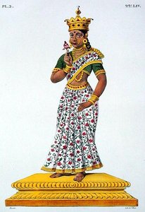Swaha, vrouw van Agni, gegraveerd door C. de Motte