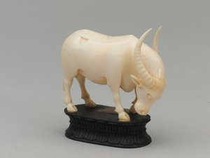 Zwarte loper, schaakstuk, India, circa 1820