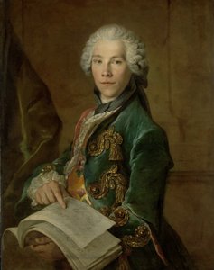 Portret van Arnoldus van Rijneveld door Louis Tocqué