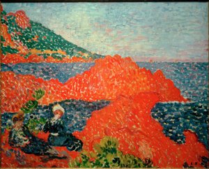 Le Roches rouges in Agay door Louis Valtat