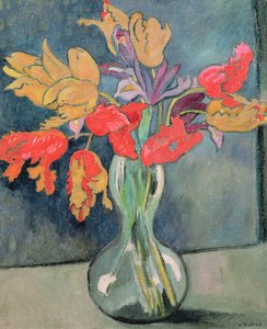 Het boeket tulpen door Louis Valtat