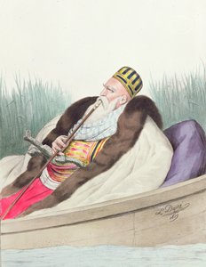 Ali de Tebelen (1741-1822), Pasja van Janina, getekend naar de natuur op het Butrintomeer