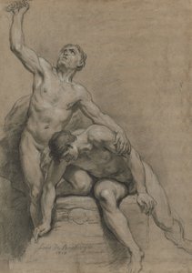Twee mannelijke naakten, 1710