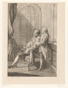 Portret van Lodewijk Filips I van Orléans en zijn zoon Lodewijk Filips II van Orléans door Louis de Carmontelle