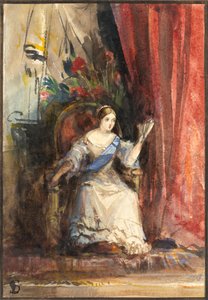 Koningin Victoria aan het hof, 1838
