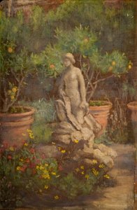 Fontein in een tuin, Cairate, Lombardije, 1875-1877