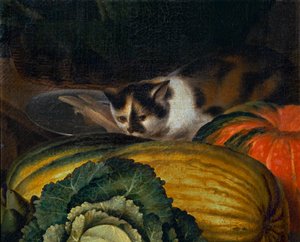 Fruit- en peulvruchtenhandel - De groenteboer ... door Louise (circle of) Moillon
