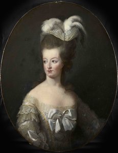 Portret van Koningin Marie Antoinette van Frankrijk 1755-1793 door Elisabeth Louise Vigee Lebrun