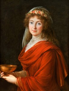 Portret van Gravin Siemontkowsky-Bystry