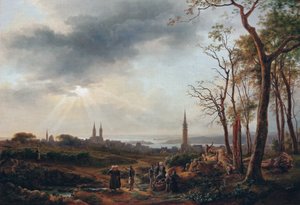 Uitzicht op de stad Saint-Pol-de-Léon
