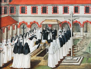 Abdij van Port-Royal des Champs, De begrafenis van een non