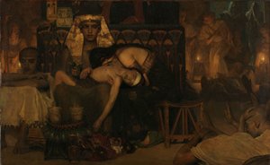 De dood van de eerstgeboren zoon van de farao door Lourens Alma Tadema