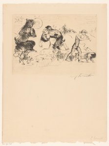 Saters, een nimf, een faun en een toom varkens