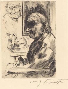 Oude Man, 1916 door Lovis Corinth