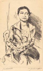 Anneliese Halbe, 1918 door Lovis Corinth