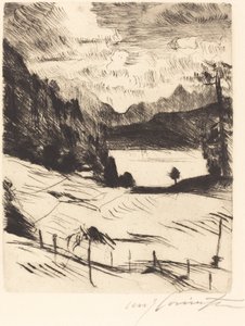 Der Walchensee door Lovis Corinth