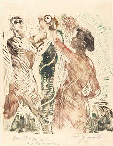 Der sündenfall, 1919 door Lovis Corinth
