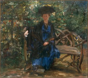 Else Kaumann op de Tuinbank