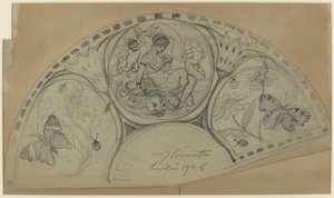 Waaiervormig Ontwerp [recto], waarschijnlijk 1906