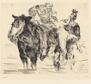 Vrouwenrovers door Lovis Corinth