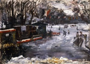 Schaatsbaan in de Tiergarten, Berlijn