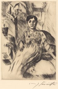 Interieur met Vrouw, 1917