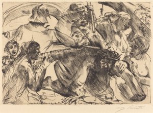 Kreuztragung Christus draagt het kruis, 1916