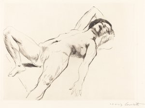 Liegender Weiblicher Akt I, 1912 door Lovis Corinth
