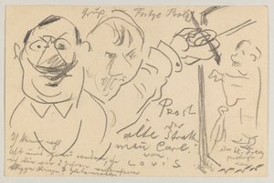 Lovis Corinth aan Carl Strathmann: Ansichtkaart, poststempel 10 augustus 1904 door Lovis Corinth