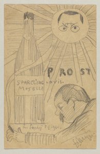 Lovis Corinth aan Carl Strathmann: Ansichtkaart, poststempel 26 december 1897 door Lovis Corinth