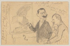 Lovis Corinth aan Carl Strathmann: Postkaart, poststempel 27 mei 1901 door Lovis Corinth