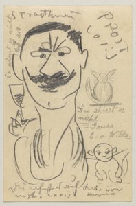 Lovis Corinth aan Carl Strathmann: Ansichtkaart, poststempel 29 maart 1904 door Lovis Corinth