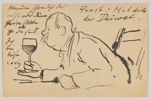 Lovis Corinth aan Carl Strathmann: Ansichtkaart, poststempel 2 september 1902 door Lovis Corinth