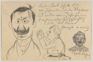 Lovis Corinth aan Carl Strathmann: Ansichtkaart, poststempel 30 januari 1903 door Lovis Corinth