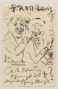 Lovis Corinth aan Carl Strathmann: Postkaart, poststempel 30 oktober 1907