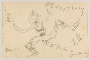 Lovis Corinth aan Carl Strathmann: Ansichtkaart, poststempel 6 november 1906 door Lovis Corinth