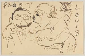 Lovis Corinth aan Carl Strathmann: Ansichtkaart, poststempel 9 december 1908 door Lovis Corinth