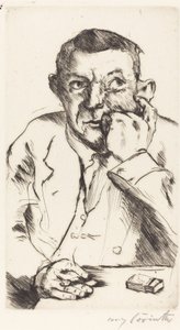 Mannelijk Portret met Ondersteunde Arm, 1916 door Lovis Corinth