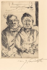 Echtpaar uit Oost-Pruisen, 1916 door Lovis Corinth