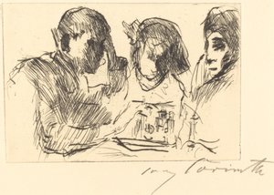 Schachspiel, 1918 door Lovis Corinth