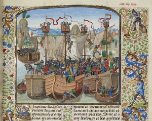 De Slag bij La Rochelle, 1372, ca. 1470-1475
