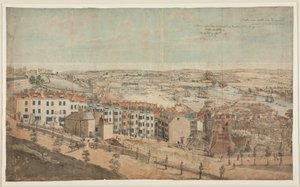 Voorbereidende schets voor Uitzicht op Granby Hill, Clifton, vanuit het westen