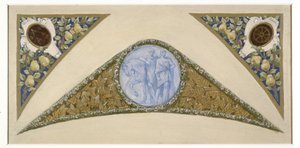 Schets voor de Feesttrap in het stadhuis van Parijs: Tweelingen, tussen 1888 en 1898