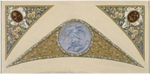 Schets voor de Feesttrap in het Stadhuis van Parijs: Poisson, tussen 1888 en 1898 door Luc Oliver Merson