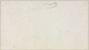 Schets van een Sfinx [?] (verso)