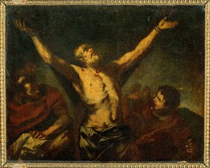 La martyr de Saint Andre - Het martelaarschap van Sint-Andreas, apostel ...