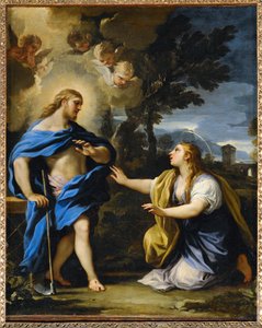 Noli me tangere. Christus ontmoet Maria Magdalena na de wederopstanding ...