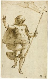 Verrezen Christus door Luca Cambiaso